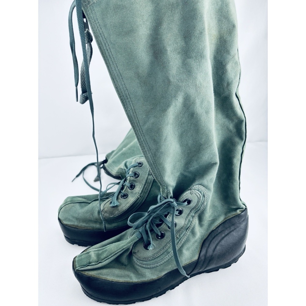 Wellco N-1B Extreme Cold Weather Boots Sage Green Canvas Mukluks MIL-B-6362F